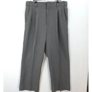 Smitty Gray Referee Pants Men 34 Pleated Straight Leg Uniform Casual Waistband